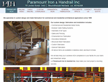 Tablet Screenshot of paramountiron.cc